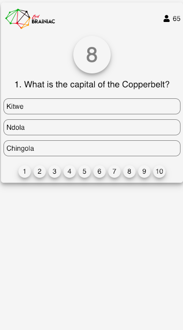 First landing page image